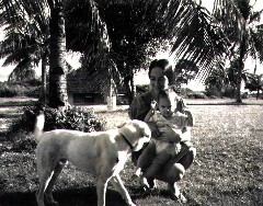Ruth Bennett McDougal Dorrough; Katherine (Kat) McDougal Wheeler McCandless; dog